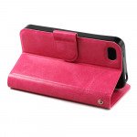 Wholesale iPhone 4S 4 Slim Flip Leather Wallet Case (Pink)